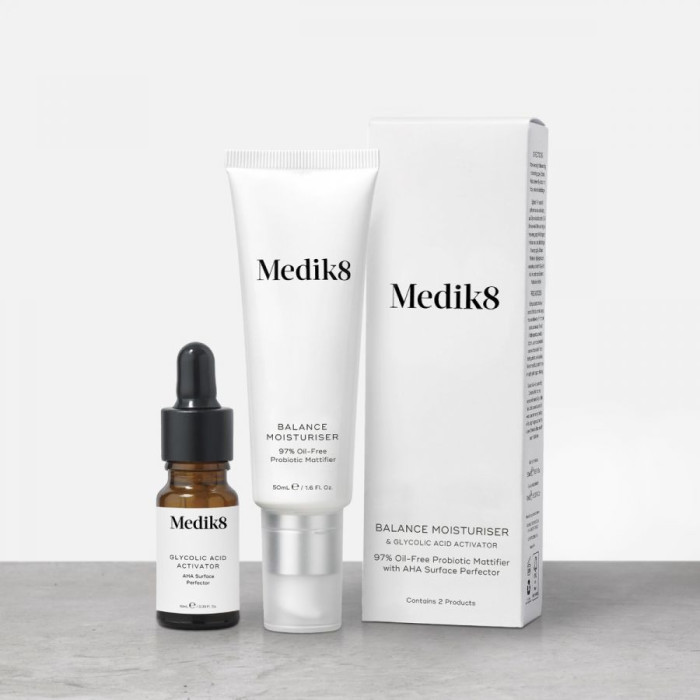 Medik8 BALANCE MOISTURISER & glycolic acid activator