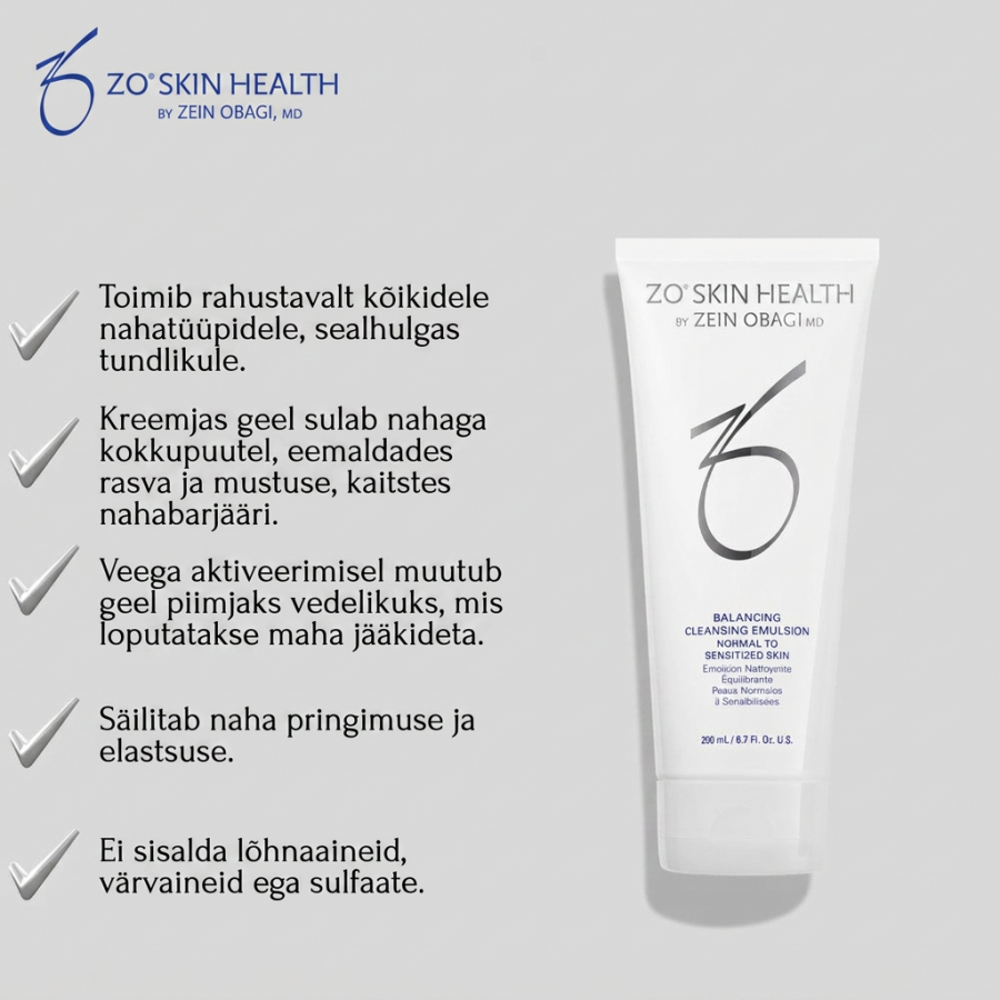 ZO SKIN HEALTH Balancing Cleansing Emulsion
