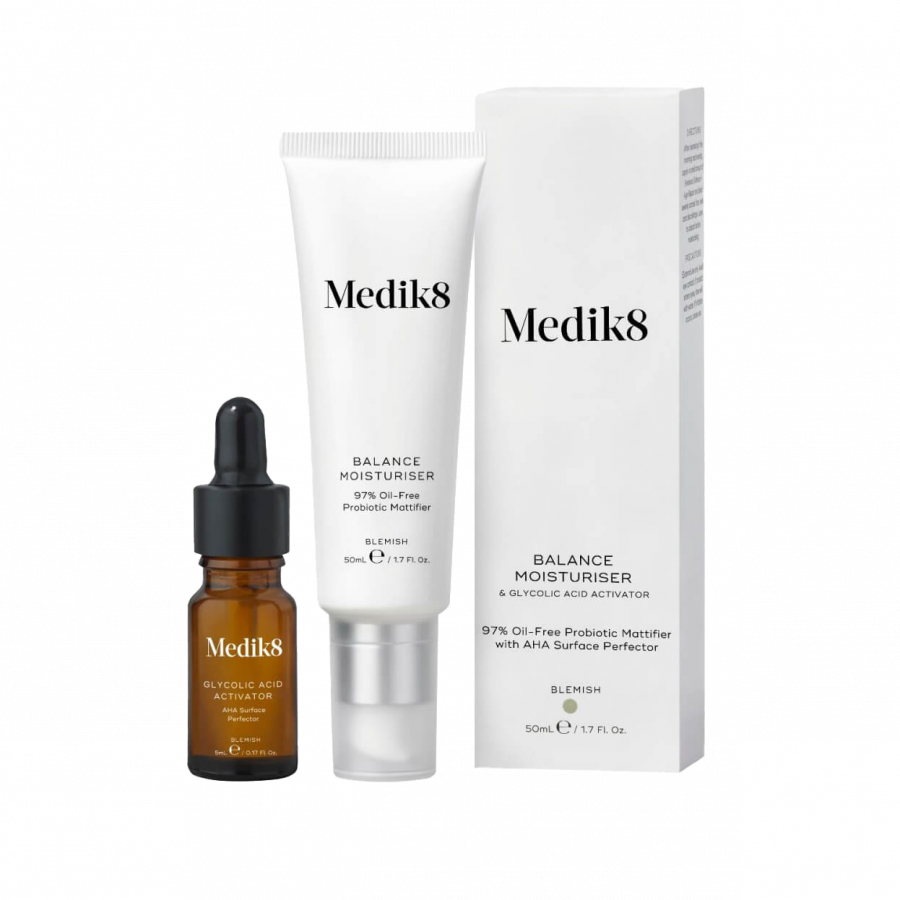 Medik8 BALANCE MOISTURISER & glycolic acid activator